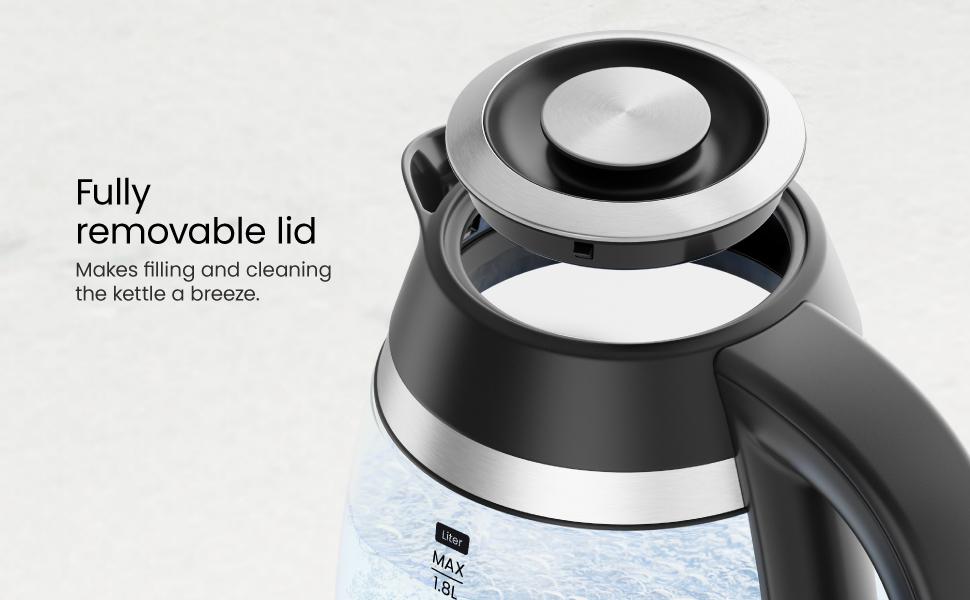 Chefman Fast-Boil 1.8L Electric Kettle - Compact Design for Efficient Water Heating