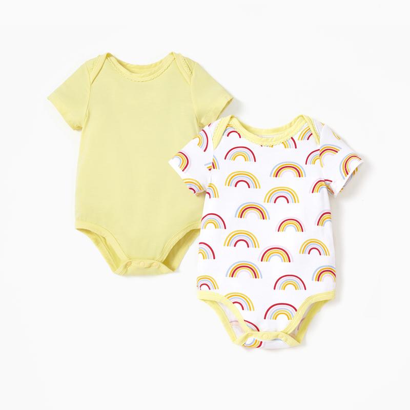 PATPAT Baby Bodysuits - Soft Viscose Made from Bamboo - Two Pack&Three pack Long Sleeve Funny for Boys and Girls -Newborn Infant Toddler Clothes