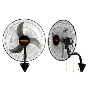 Spring new arrivals Wall Mount Fan, 2 PCS 18 inch Oscillating, 3-speed High Velocity Max. 4000 CFM Industrial Wall Fan for Indoor, Commercial, Residential, Warehouse, Greenhouse, Workshop, Basement, Garage,Black maximum load