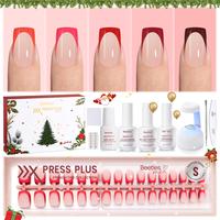 Short Square【Christmas Crimson】16 Sizes 160Pcs Kit