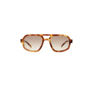 Luv Lou The Banks Sunglasses in Caramel Tort & Brown Gradient