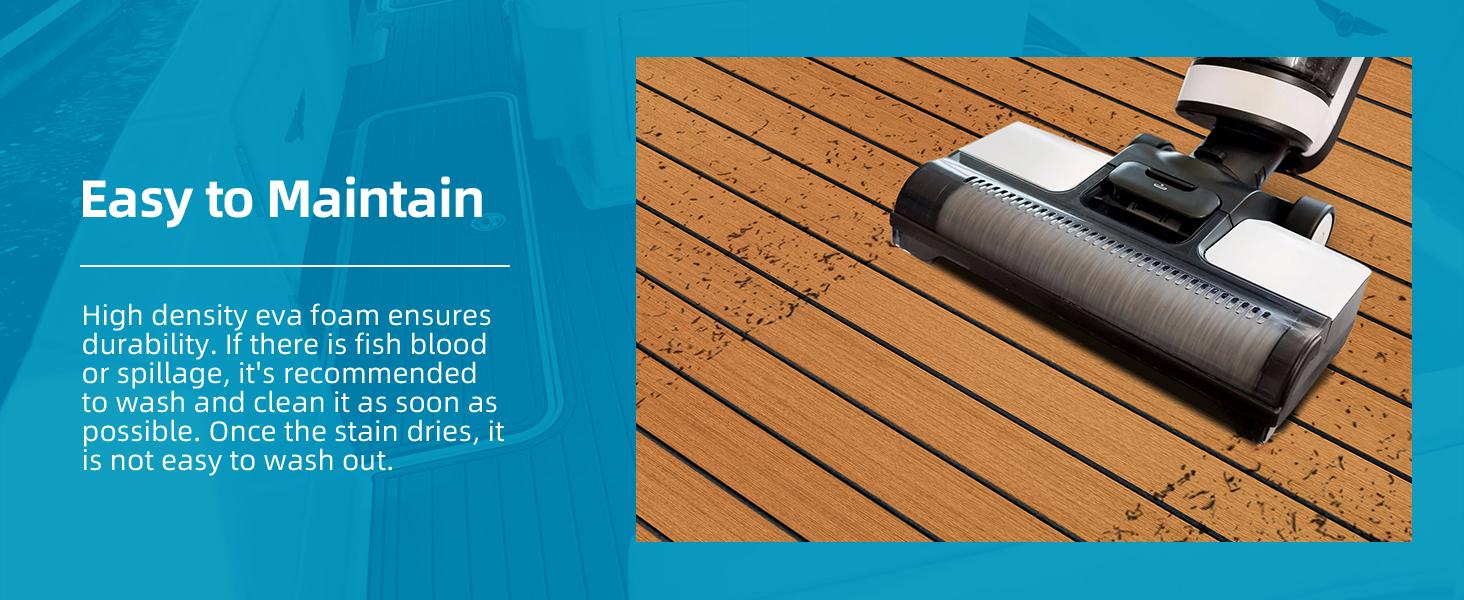 EVA Foam Boat Flooring, EVA Foam Boat Decking 94.5''x35.4''/23.6'',with 3M Adhesive Backing, Non-Slip Decking Faux Teak Sheet For Marine Boat Kayak, Yacht, Swimming Pool RV Floor