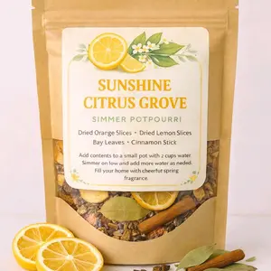 Sunshine Citrus Grove Simmer Potpourri  | Natural Spring Home Fragrance | Spring Home Fragrance | Easter Decor