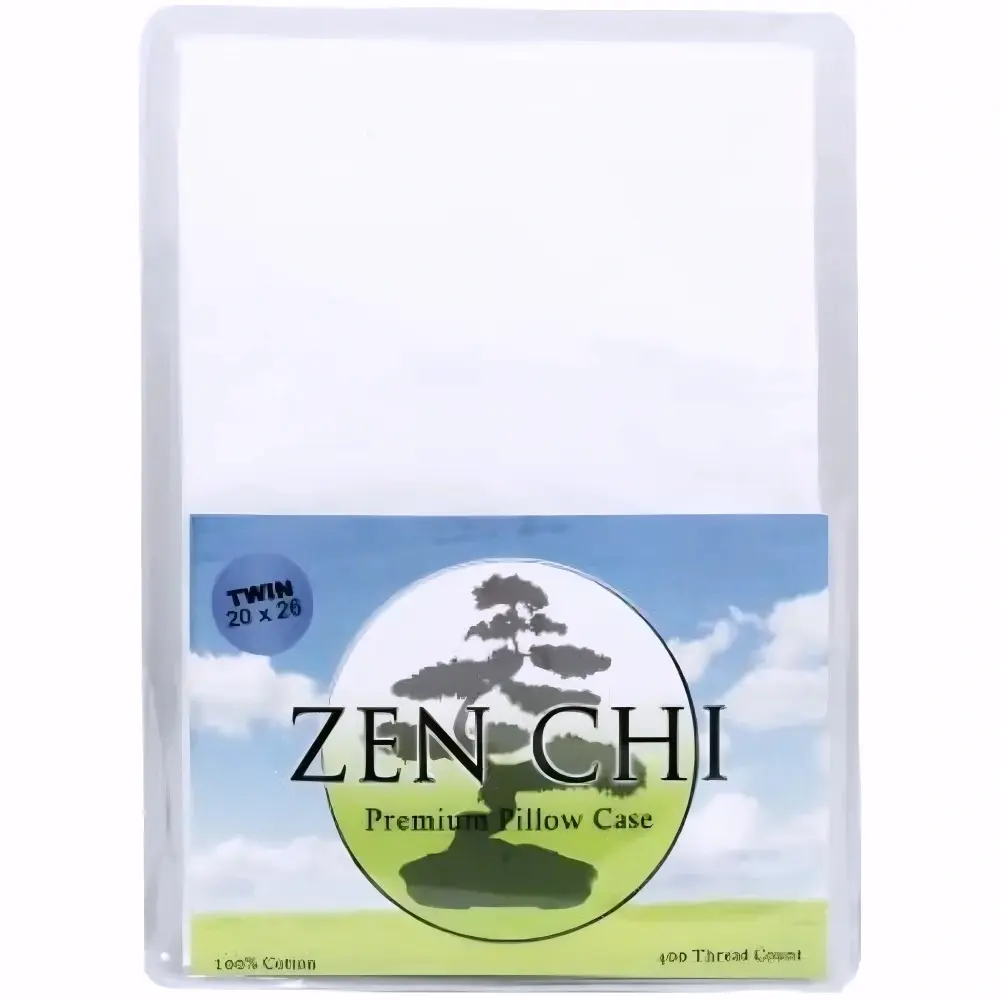 ZEN CHI Buckwheat Pillow Case Organic Buckwheat Pillowcase - Twin Size (20" X 26")- 100% Cotton Cover
