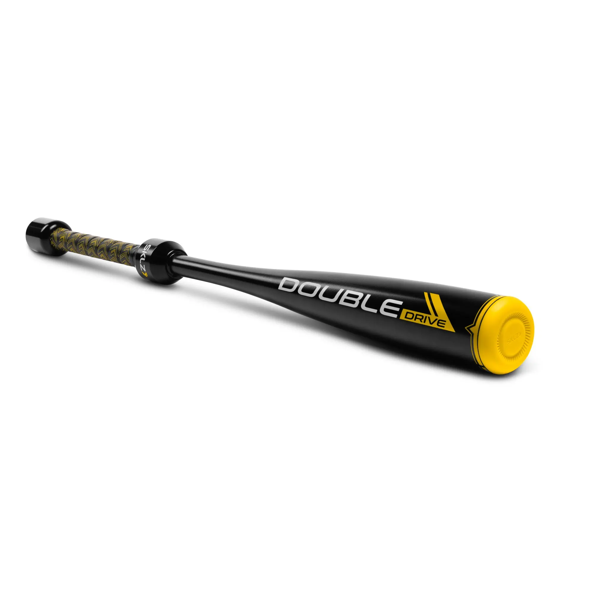 SKLZ Double Drive Unisex Durable Aluminum Training Bat (28 in, 30 oz) – Batting Practice Equipment with Double Weights for Increased Bat Speed, Durosoft Grip, Practice for Building Hand-Eye Control & Developing Coordination