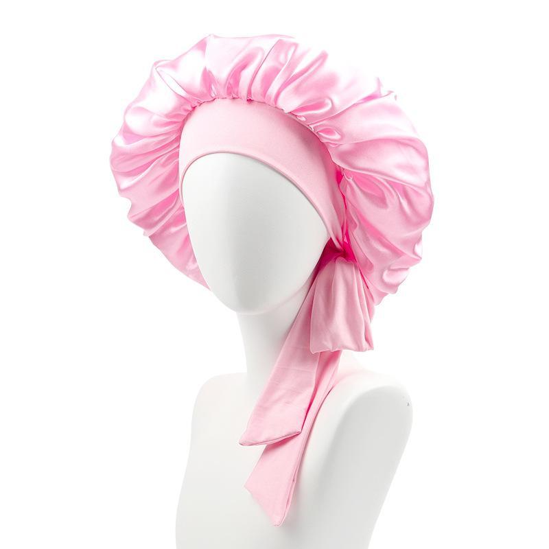 [NEW IN] Silk Bonnet for Sleeping Women Satin Bonnet Hair Bonnet Night Sleep Cap Scarf wrap for Curly Hair with tie Band
