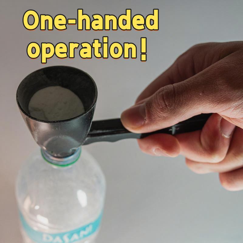 Protein Powder Sliding Spoon, Powder Funnel Scoop, Coffee Leak Proof Spoon,High Quality Scoop for Pre Workout Creatine  Powder Formula Smoothie Kitchen Utensils BPA Free Plastic 2 TBL