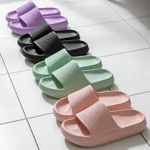Quick Drying Slippers Non-Slip Ultra Cushion Thick Sole Slides Walking Shoes Footwear Girl Comfortable for Shower Bathroom Flipflop Parent