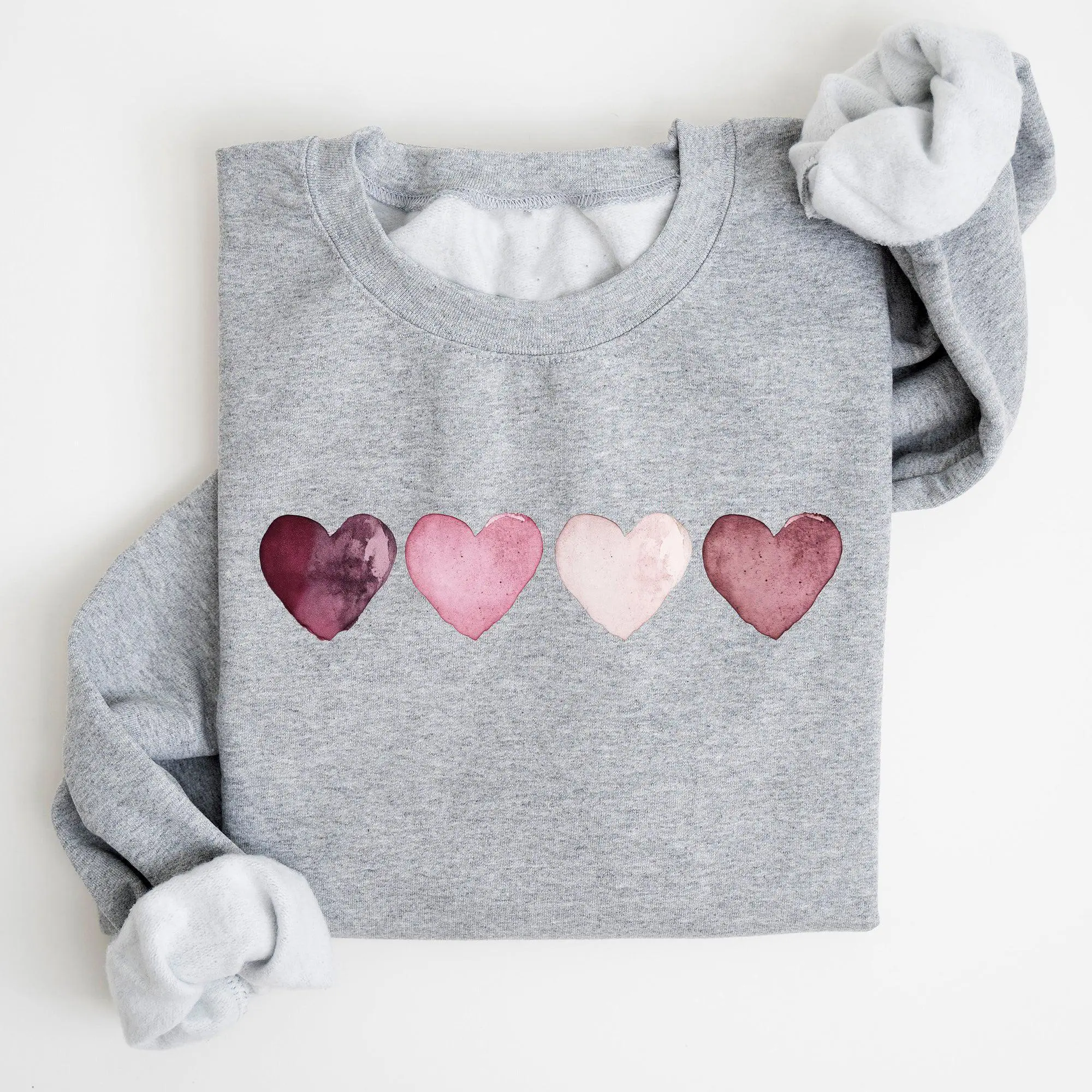 Valentine Hearts, Retro, Sweatshirt, Valentine's Day, Crew Neck, Women's, Crewneck, Valentine's Day, Love, Heart, Cupid