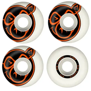 Pig Skateboard Wheels 54mm Classic 99A White