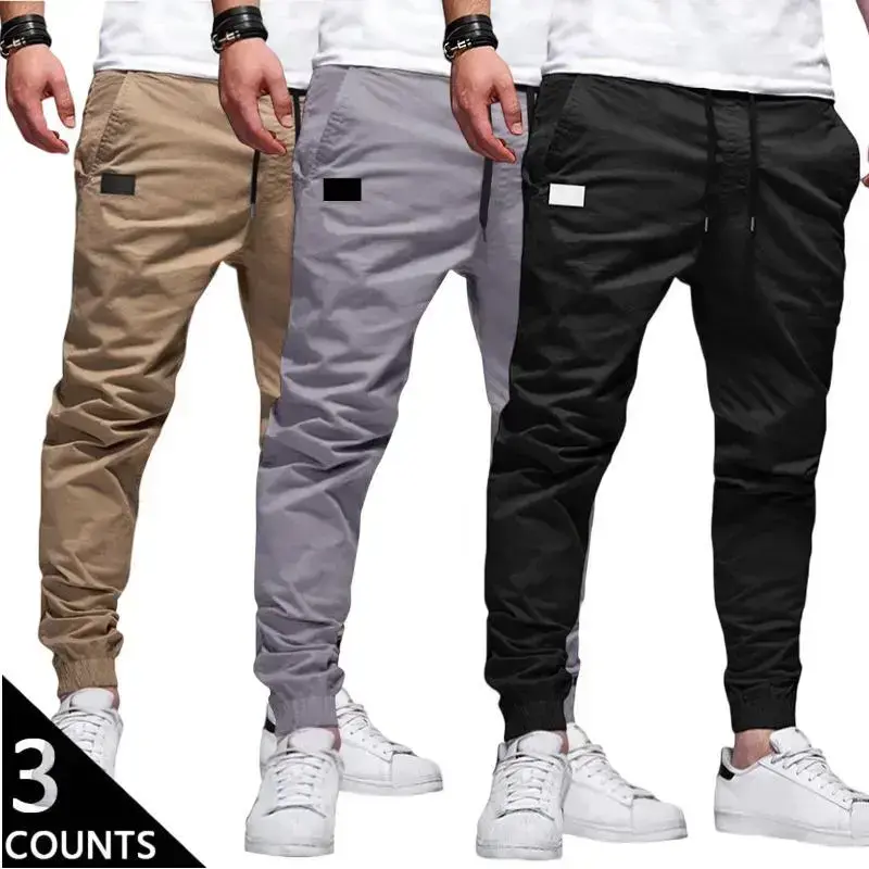 3-Pack Men’s Casual Joggers – Spring/Summer Lightweight Quick-Dry Stretch Cargo Pants, Versatile Athletic Long Pants,clothes for back to school,first day of school outfits