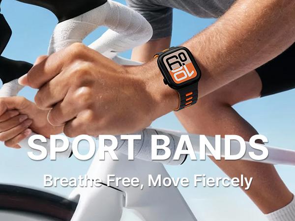 Bandletic Magnetic Watchband Compatible with iWatch Bands for Men Women,Dual Sided Reversible Silicone Sport Strap for iWatch 42mm(Series 11/10), 41mm(9/8/7), 40mm(SE3/SE2/SE/6/5/4), 38mm(3/2/1) Bandletic Magnetic Watchband Compatible with iWatch Bands for Men Women,Dual Sided Reversible Silicone Sport Strap for iWatch 42mm(Series 11/10), 41mm(9/8/7), 40mm(SE3/SE2/SE/6/5/4), 38mm(3/2/1)