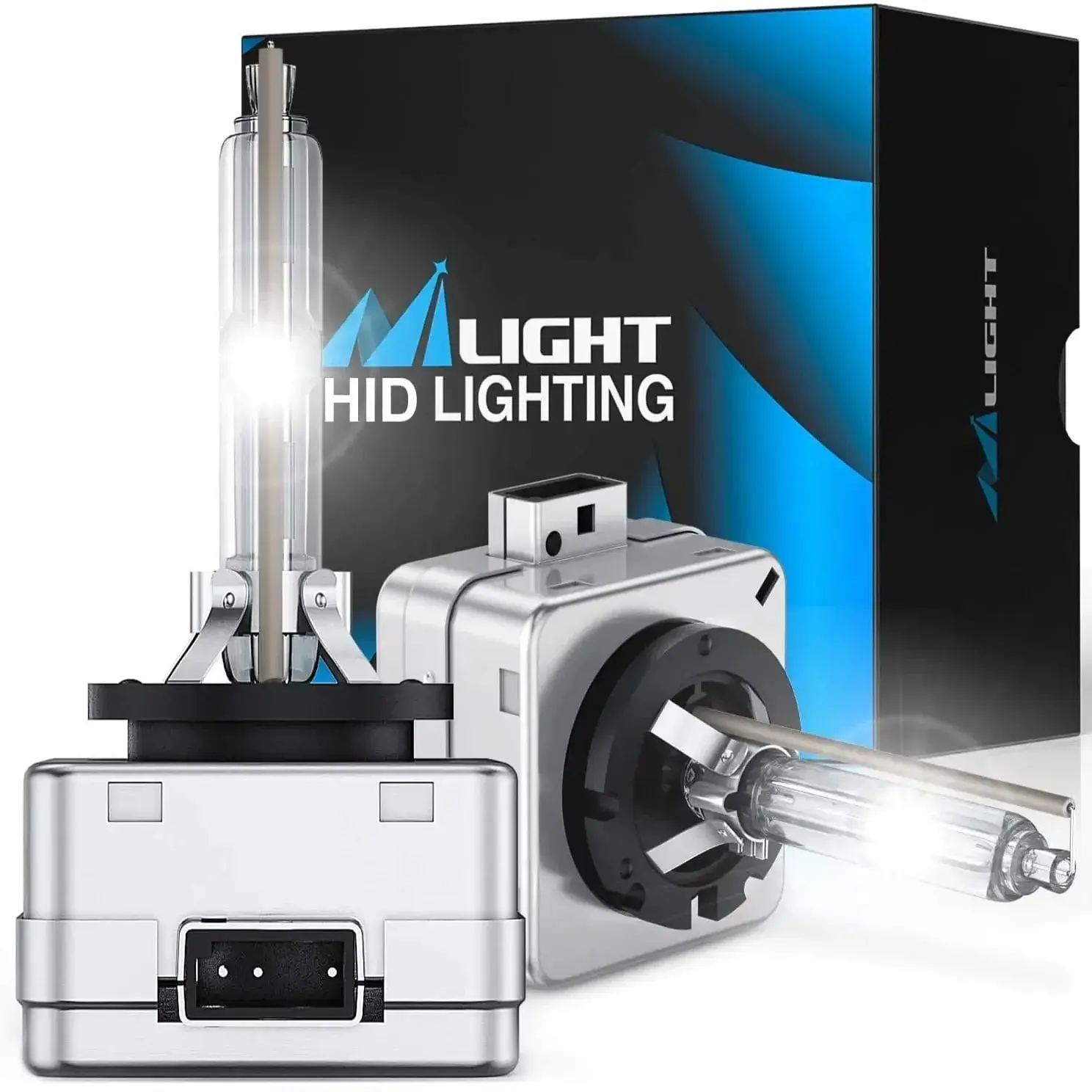Nilight D3S 35W 6000K Diamond White Xenon HID Headlight Bulbs, Brighter Light, D3s Model