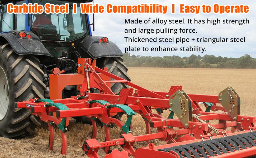 GARVEE Introducing the GARVEE 3 Point Quick Hitch: A Durable and Efficient Tool for Tractors with 3000 LBS Lifting Capacity, Perfect for All Your Agricultural Needs and Tasks.