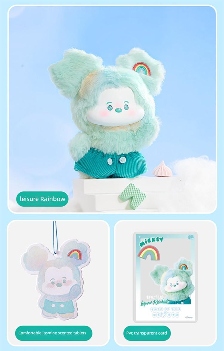 [Holiday Gift] Disney Mickey Mouse Cloud Fantasy Blind Box –      & Holiday Must-Have, Soft Vinyl Plush Figures (Random Style), Perfect Festive Holiday Gift for Kids & Collectors