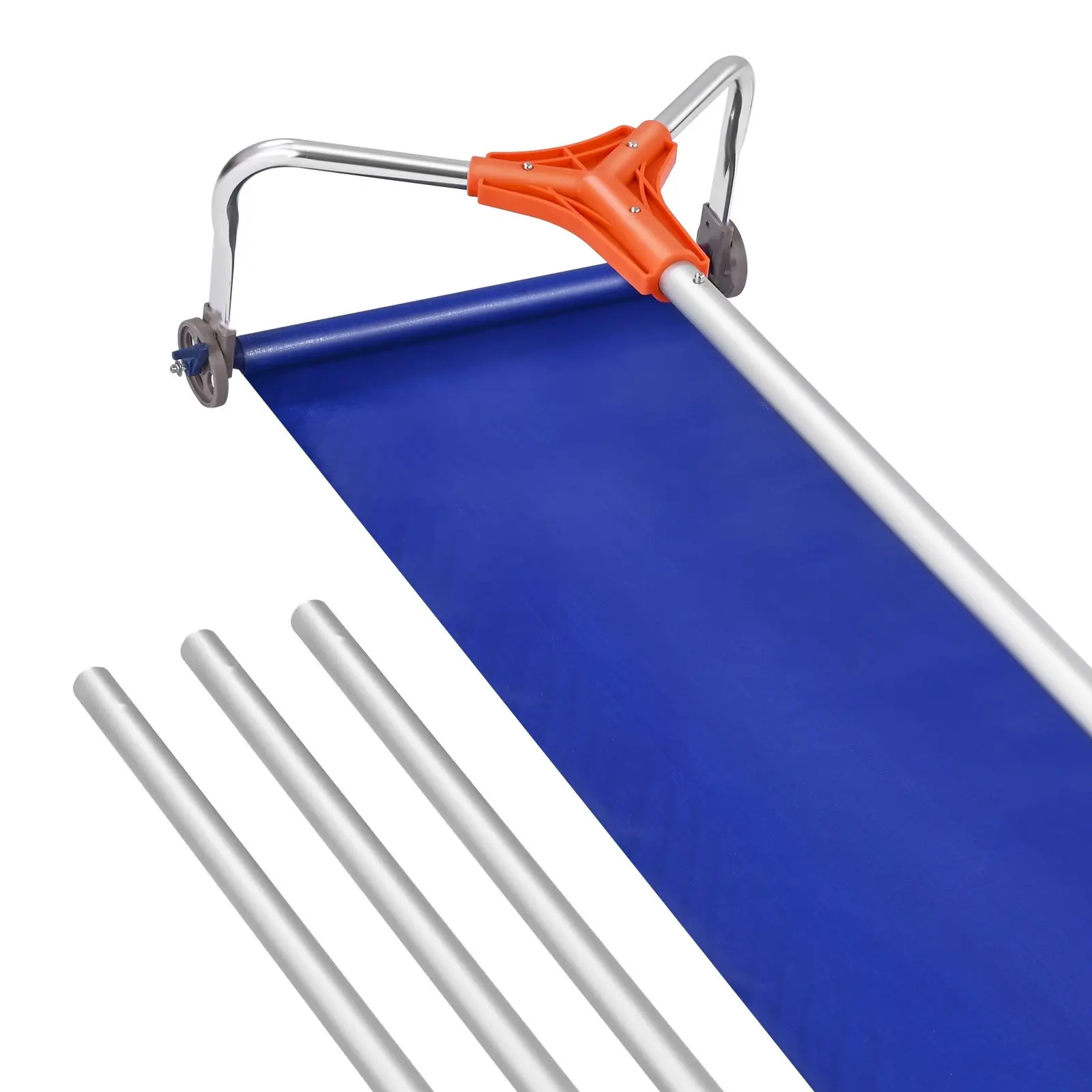 Snow Roof Rake With 17-Inch Aluminum Blade, Telescoping Adjustable Roof Snow Scraper From 4.1 To 17.2 Feet, Includes Wheels And Slide, Lightweight Snow Removal Tool For House Roofs, Gutters, Leaves, And Debris Clearing