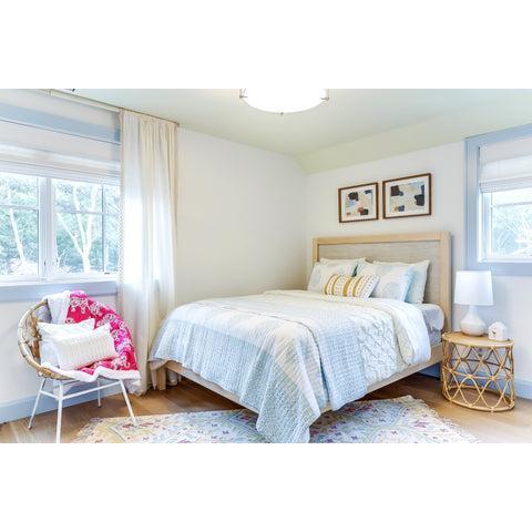 Lush Decor Ravello Pintuck 5 Piece Comforter Set with Multiple Pillows- Elastic Embroidery - Pintuck-Cozy Design Solid Color 230 GSM Fill- King Full Queen Sizes OEKO-TEX Certified