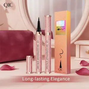 Waterproof Liquid Eyeliner Pen – Smudge-Proof, Transfer-Proof, Long-Lasting Black Eyeliner with Precision Sponge Tip for Smooth Defined Lines and Sharp Winged Liner, Quick Easy Application for Beginners, Sweatproof Eye Makeup for Daily Wear, Party