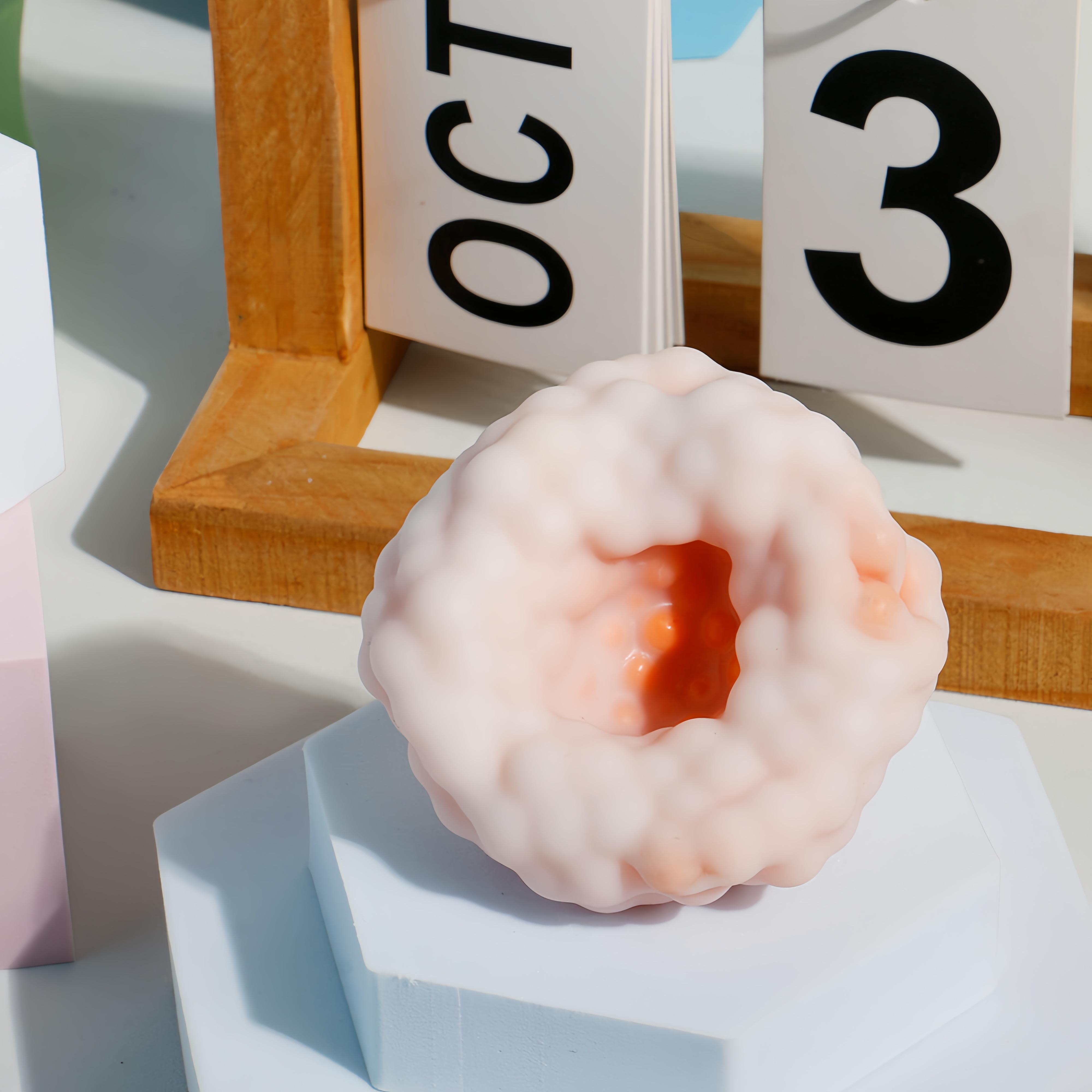 Stress Relief Squeeze Ball , Ice Skin Bead Crunch Squishy - Noisy Sensory Fidget Toy| ASMR Stress Ball