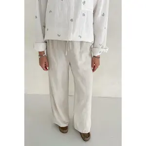 Bungalow Linen Pants in Oatmeal