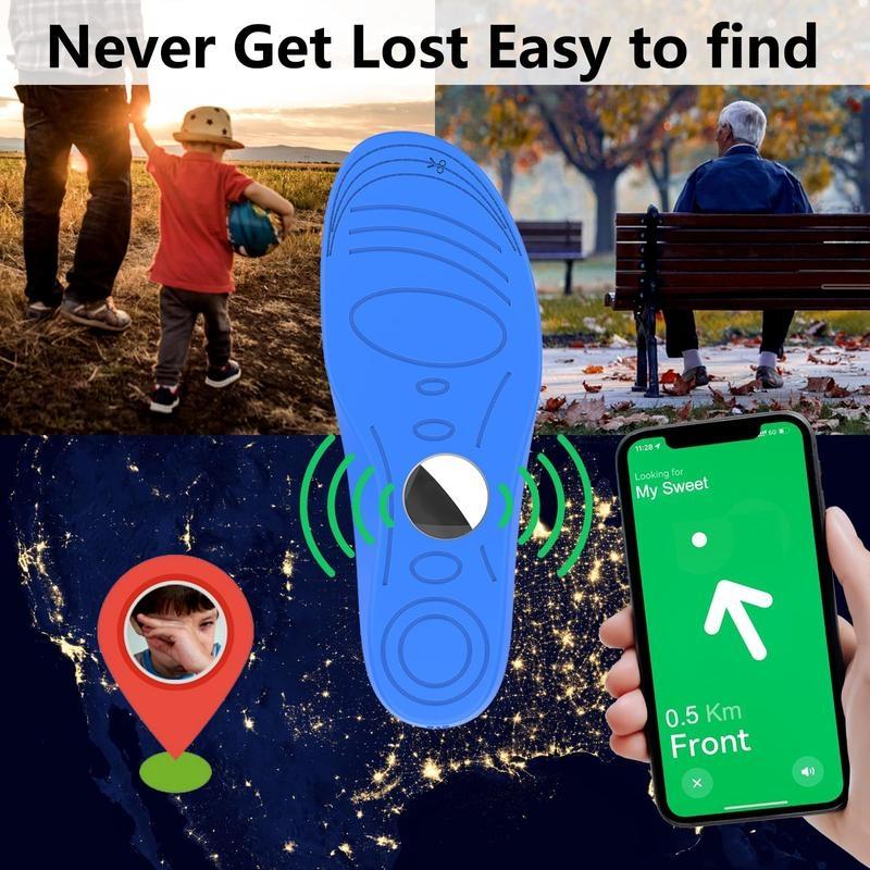 [Valentine's Day] Tukio GPS Tracker(iOS Only) for Kids & Pets Mini Clear Design Air Tag Weatherproof Case Anti-Lost Device Works with Apple Find My iOS Only IP67 Waterproof Replaceable Battery Remote Bluetooth Protection