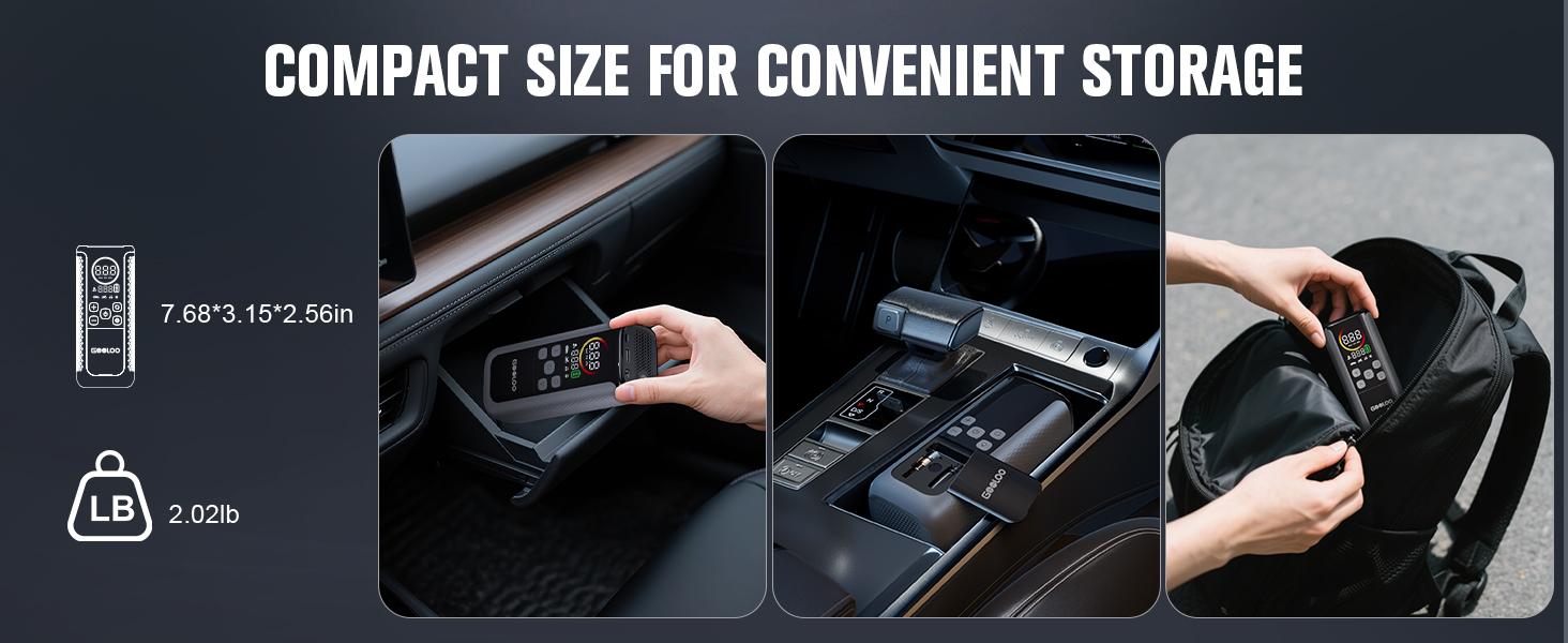 GOOLOO GT160 DUAL Tire Inflator Portable Air Compressor, 4X Faster Dual Cylinder & Upgraded Color LED Screen Portable Air Pump for Car Tires, Auto Shut-off Electric Bike Tire Pump with Pressure Gauge GOOLOO GT160 DUAL Tire Inflator Portable Air Compressor, 4X Faster Dual Cylinder & Upgraded Color LED Screen Portable Air Pump for Car Tires, Auto Shut-off Electric Bike Tire Pump with Pressure Gauge