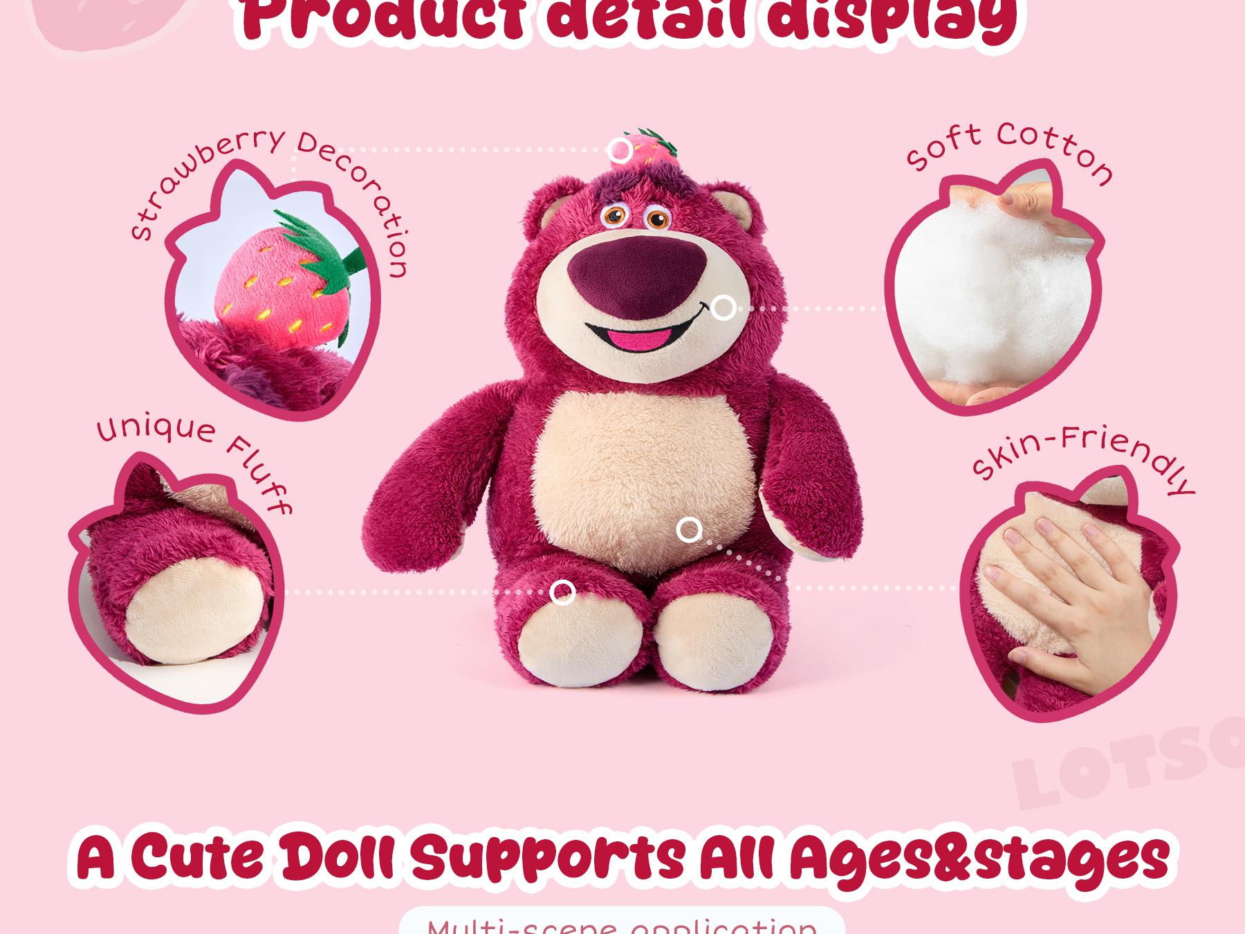 MINISO Disney Lotso Plush Toy - The Cutest Sitting Bear for Cozy Vibes & Decor,Official,So Sweet!