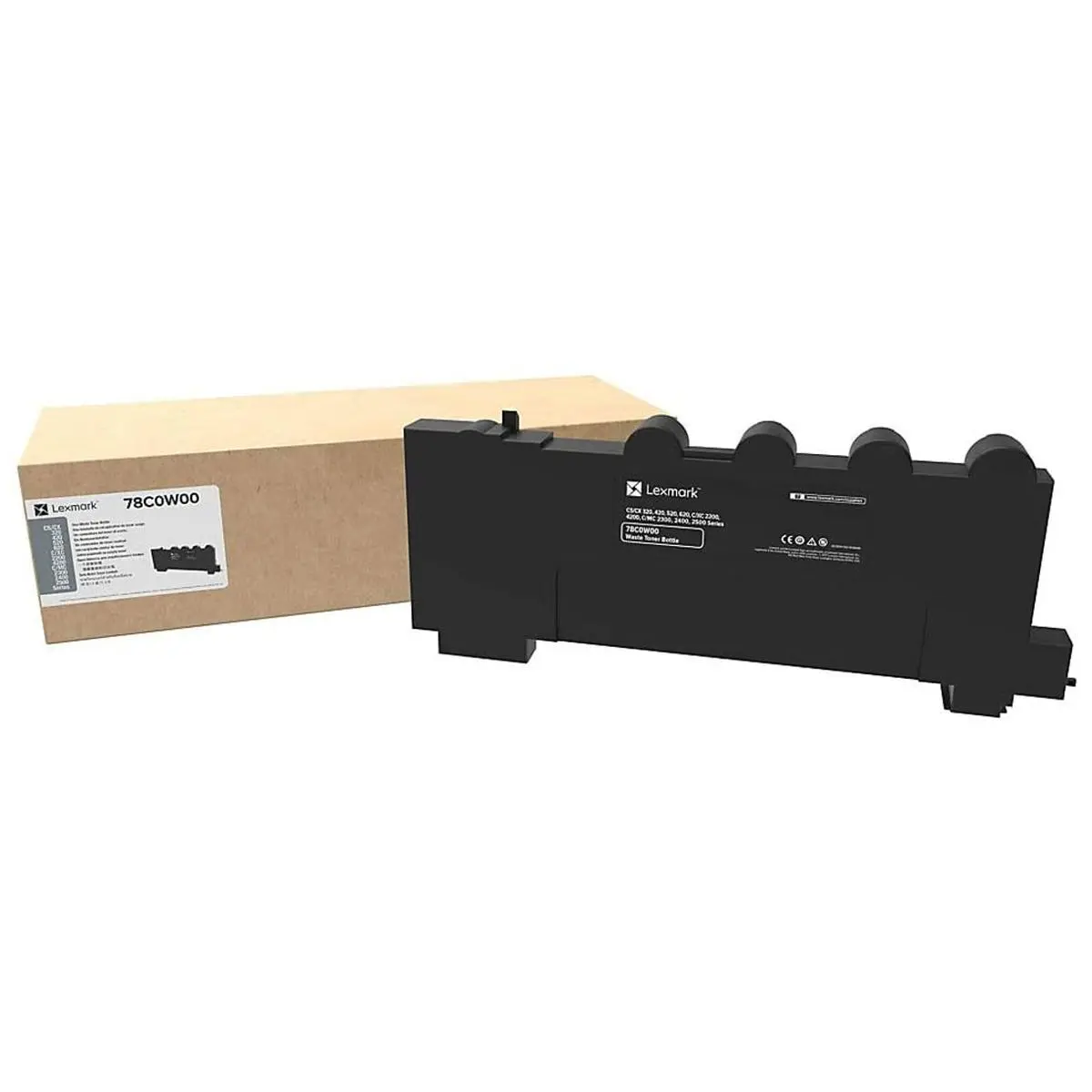 Lexmark 78C0W00 High Yield Waste Toner Bottle, Compatible with CX/CS Series, C2535dw, MC2535adwe Printers, 25000 Pages Yield