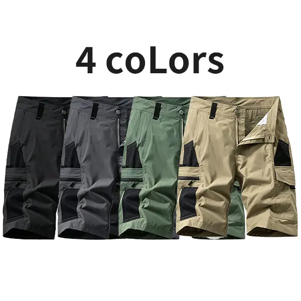 HOMUG Men’s 4-Pack Cargo Shorts, multifunctional pockets, wear-resistant and breathable tactical shorts, suitable for casual wear in spring and summer. shorts for the summer