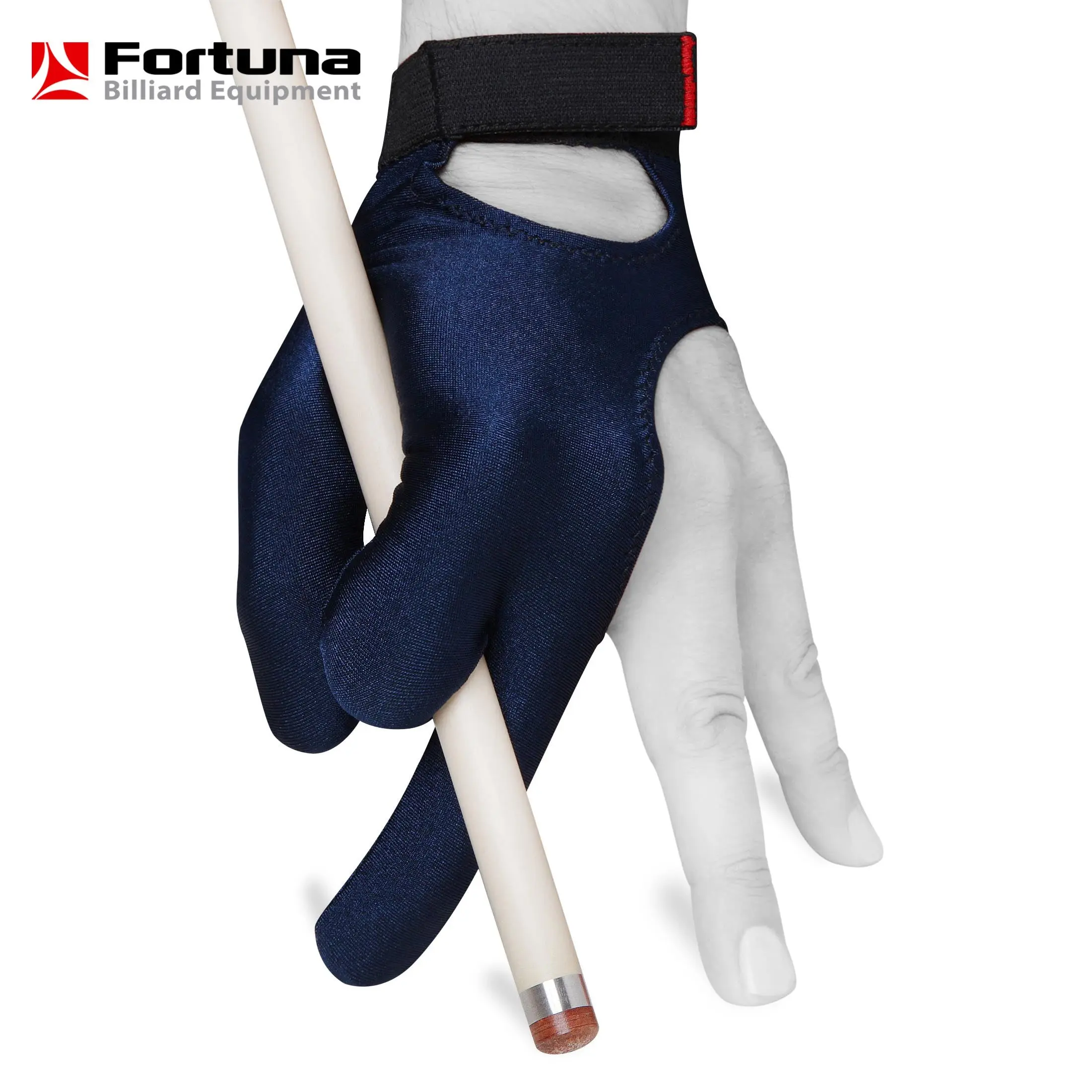 Fortuna Billiard Glove Classic w/Strap Blue S