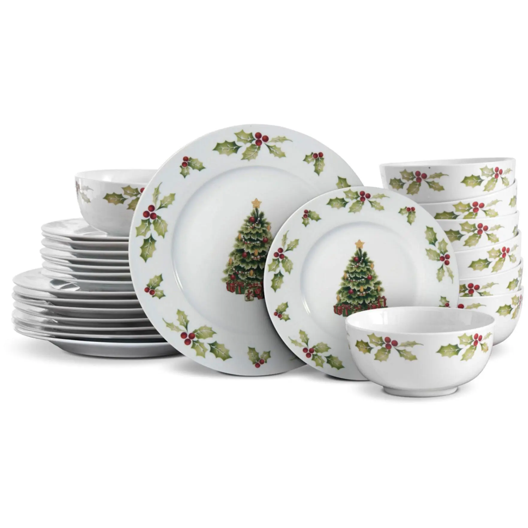 Pfaltzgraff Christmas Day 24-Piece Dinnerware S et