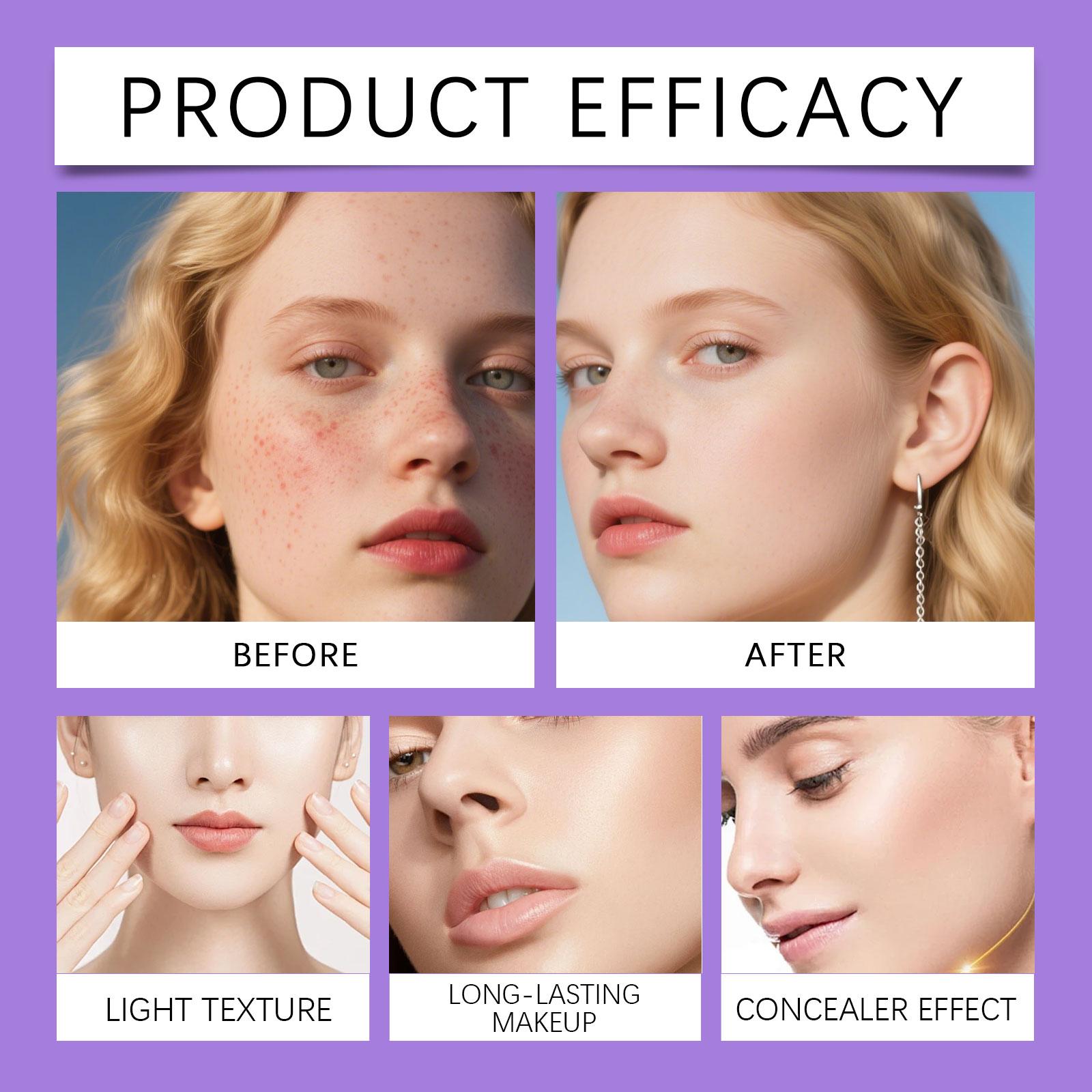 Natural-Tone Hydrating BB Cream — Lightweight, Moisturizing, Matte, Translucent; Portable; Suitable for Oily and Dry Skin