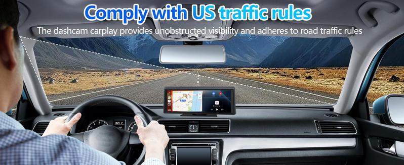 【HiEHA】New Year Gift: 2026 Dash Cam with 8.14" Wireless CarPlay Touchscreen, Wireless Carplay & Android Auto, 1080P Backup Camera, 2K Front, Mirror Link/Bluetooth/GPS Navigation/Satellite Radio for All Vehicles