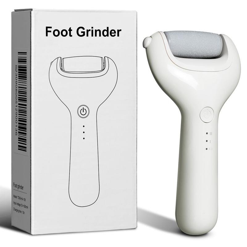 Portable Electric Foot File USB Rechargeable Pedicure Machine for Men & Women Winter Gift Callus Remover Stocking Fillers Nail Art Cutics