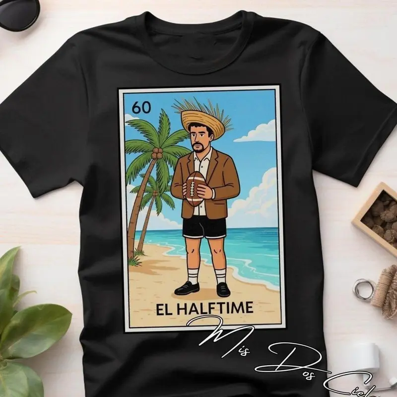 Adult & Youth BBunny SB LX 2026 T Shirt Benito Bowl, Bad Bunnie Super x Bowl Halftime Football Concert Graphic Tee, Latin Music Merch Gift