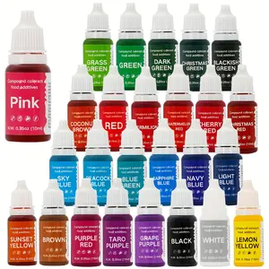 Food Coloring for Baking，26pcs Vibrant Cake Coloring Liquid Set for Dessert Decorating, Food Grade Food Dye for Icing,Fondant,Cookies,Easter Egg,Making DIY - 0.35 Fl. oz/Bottles