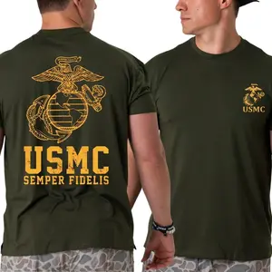 US Marines Tee – American Military Pride Shirt, Patriotic Unisex Streetwear for Men & Women Casual Cotton...