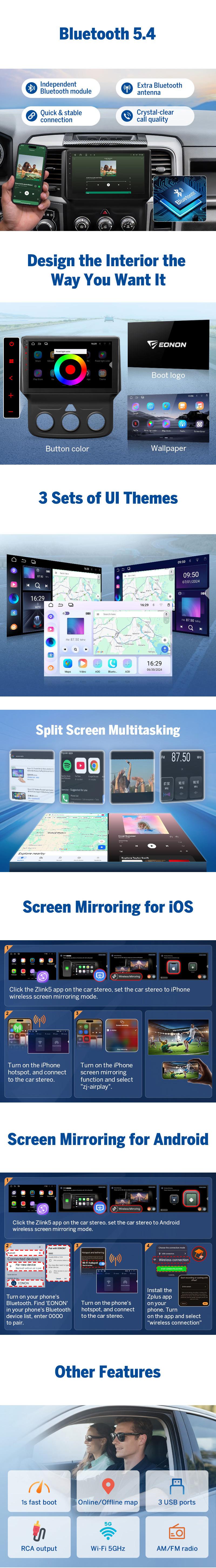 EONON Car Stereo for Dodge RAM 1500 2500 3500 (2013-2018) Manual AC, Wireless CarPlay & Android Auto Car Radio Touch screen, 9" Android 14/13 Car head unit, SWC GPS Navigation, BT, Wi-Fi, Sub, Backup camera, Jumpstart Sale - DGRMX7 / DGRMX6S2 EONON Car Stereo for Dodge RAM 1500 2500 3500 (2013-2018) Manual AC, Wireless CarPlay & Android Auto Car Radio Touch screen, 9" Android 14/13 Car head unit, SWC GPS Navigation, BT, Wi-Fi, Sub, Backup camera, Jumpstart Sale - DGRMX7 / DGRMX6S2