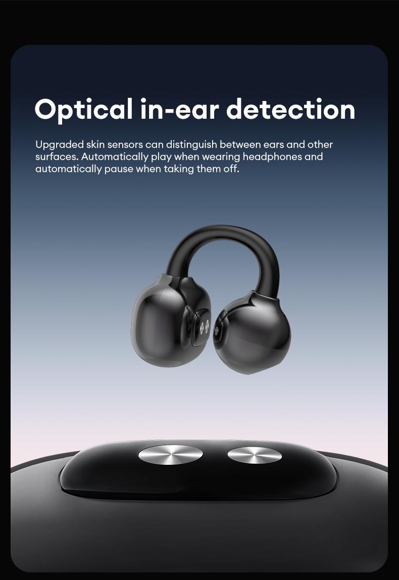 PAXA Hbuds pro  Bluetooth Heart Rate Earphones, supporting heart rate and blood oxygen detection, equipped with optical in ear detection, IPX5 waterproof and sweat proof, very suitable for outdoor sports