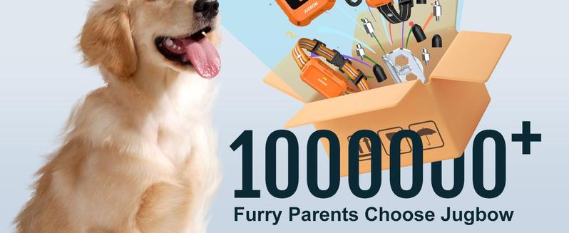 Jugbow Dog Collar - 4200FT Dog Collar with Remote, IPX8 Waterproof Electric Collar with 4 Training Modes, Outdoor Rechargeable e-Collar-DT68