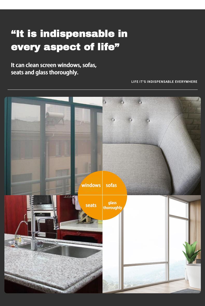 Multifunctional Anti-mosquito Screen Brush Glass Cleaning Tool with Dual Heads & Detachable Handle for Streak-Free Results on Windows, Mirrors, & Car Windows Multifunctional Anti-mosquito Screen Brush Glass Cleaning Tool with Dual Heads & Detachable Handle for Streak-Free Results on Windows, Mirrors, & Car Windows