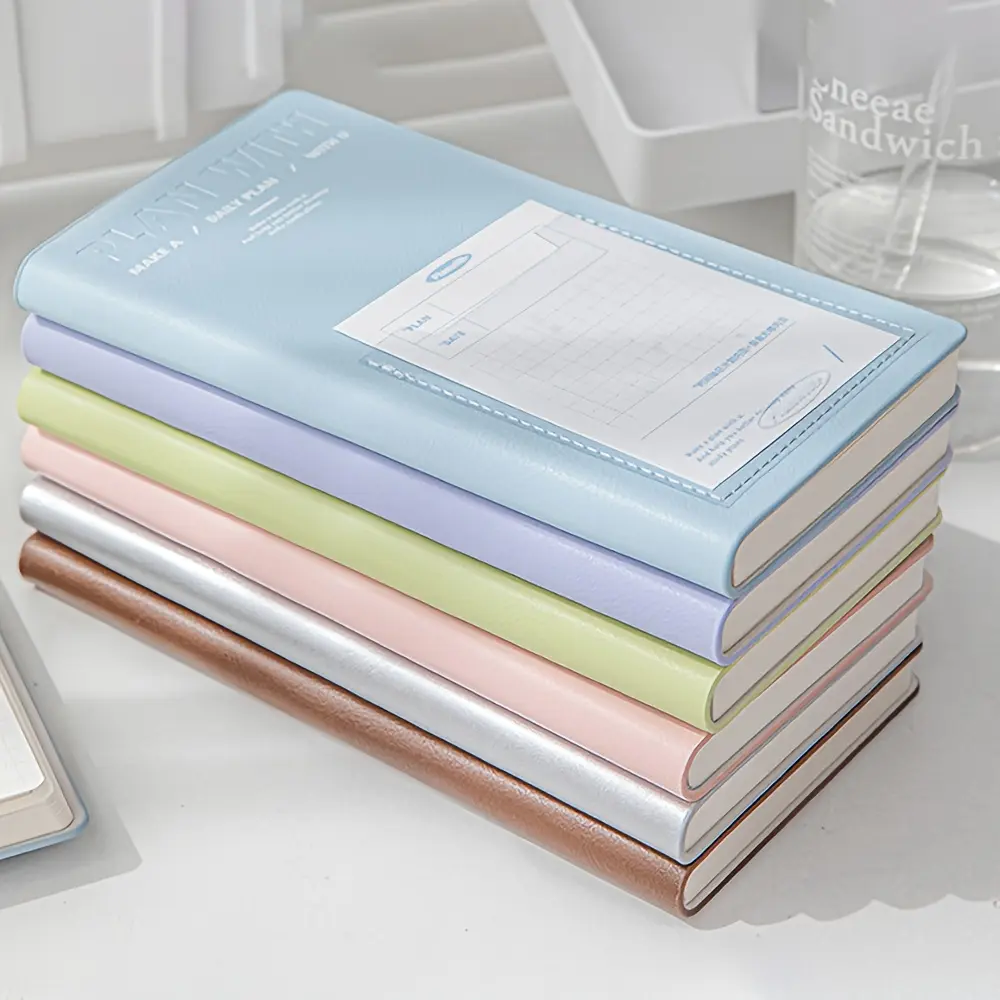 1pc Undated Multifunctional Productivity Planner – 2026 Daily Schedule Notebook with Calendar View, Task Lists, Memos & To-Do Pages – Portable PU Leather Pocket Journal for Students, Professionals & Entrepreneurs (Customizable)