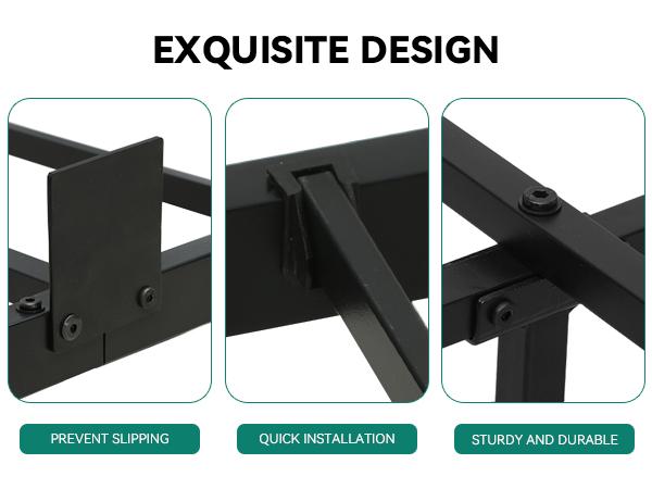 Yitahome Floating Bed Frame Full/Queen/King Size, LED Bed Frame with Charging Station, Metal Platform Full Bed with Heavy Duty Steel Slats Supports, No Box Spring Needed, Easy Assembly