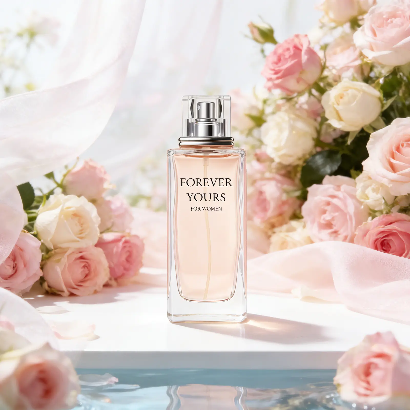 1PACK/3.38oz Women's Fruity Floral Perfume | Quince Lychee Sorbet & Peach Blossom Musk | Signature Scent for Her, Everyday Elegance, Refined Fragrance Choice