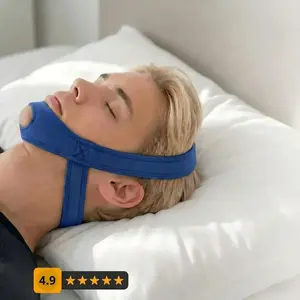 Frontloading Chin-Strap Support Forward-Oriented Jaw Posture While You Sleep