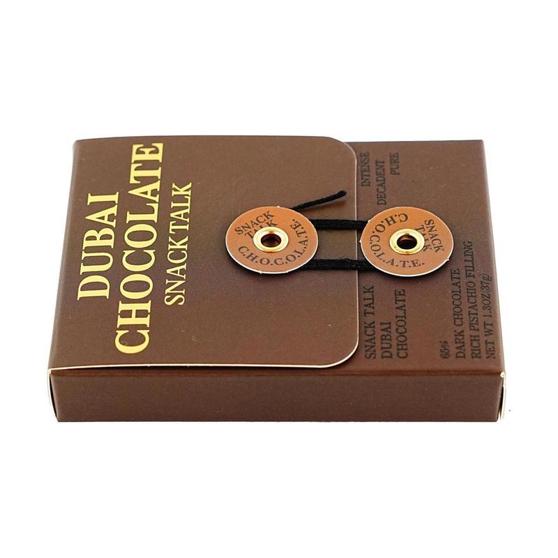 SnackTalk Dubai Chocolate Bar - Classic Pistachio Flavor, 37g - TikTok Viral Sensation, Rich Dark Chocolate Treat, Must-Try Snack