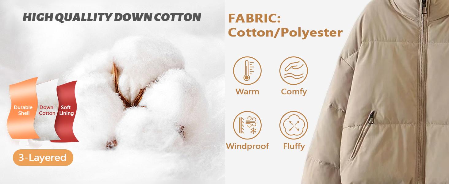 Arssm Women’s Cropped Quilted Jacket – Lightweight Zip-Up Winter Coat for Cozy Streetwear & Casual Cold Weather Outfits