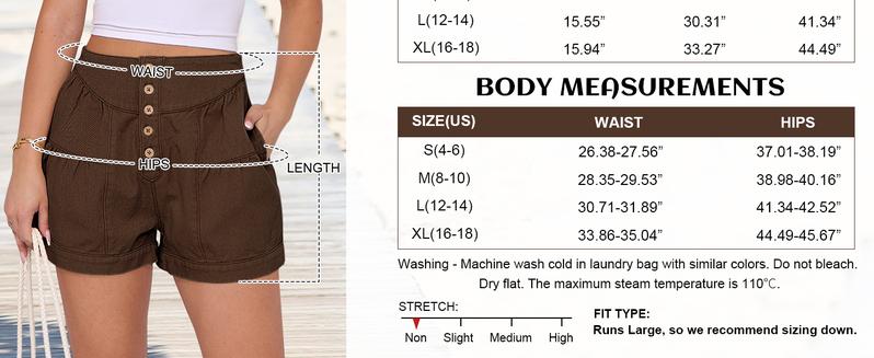 ANRABESS Women's Denim Shorts Summer Baggy High Waisted Flowy Wide Leg Buttons Pleated Casual Jean Shorts 2025 Fashion Skorts