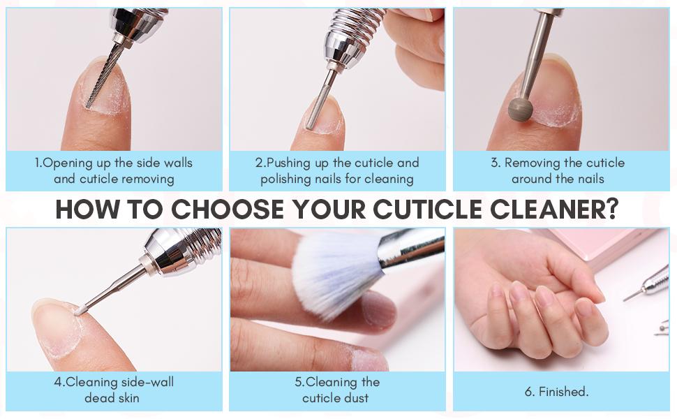 Makartt Carbide Cuticle Nail Drill Bit - 3/32" Manicure Nail Care