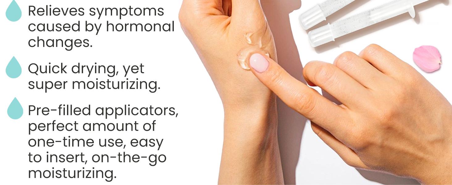 Hydro GYN Vaginal Moisturizer | Long-Lasting Intimate Care Moisturizer for Vaginal Dryness & Irritation | Hyaluronic Acid & Vitamin E | Hormone-Free Feminine Care | Pre & Post Menopausal | 10 Pre-Filled Applicators Hydro GYN Vaginal Moisturizer | Long-Lasting Intimate Care Moisturizer for Vaginal Dryness & Irritation | Hyaluronic Acid & Vitamin E | Hormone-Free Feminine Care | Pre & Post Menopausal | 10 Pre-Filled Applicators